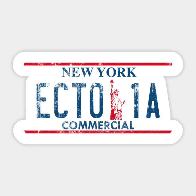 Ecto 1A Sticker by mycool